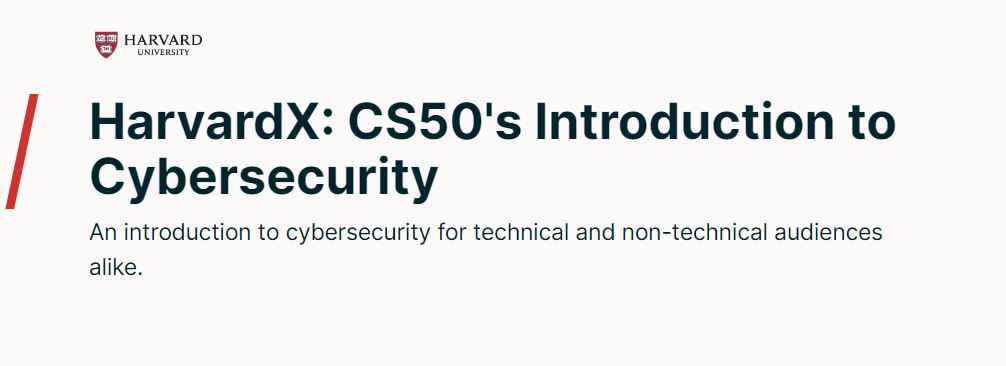 CS50's Introduction to0 Cybersecurity