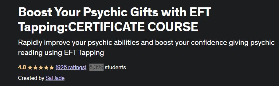 Boost Your Psychic Gifts with EFT Tapping: Certificate Course