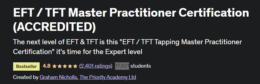 EFT / TFT Master Practitioner Certification (ACCREDITED)