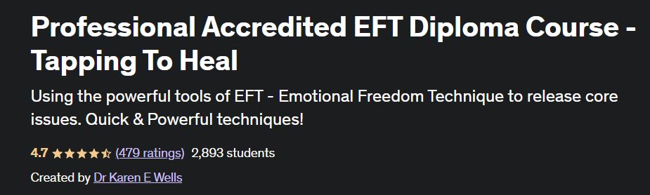 Professional Accredited EFT Diploma Course - Tapping To Heal