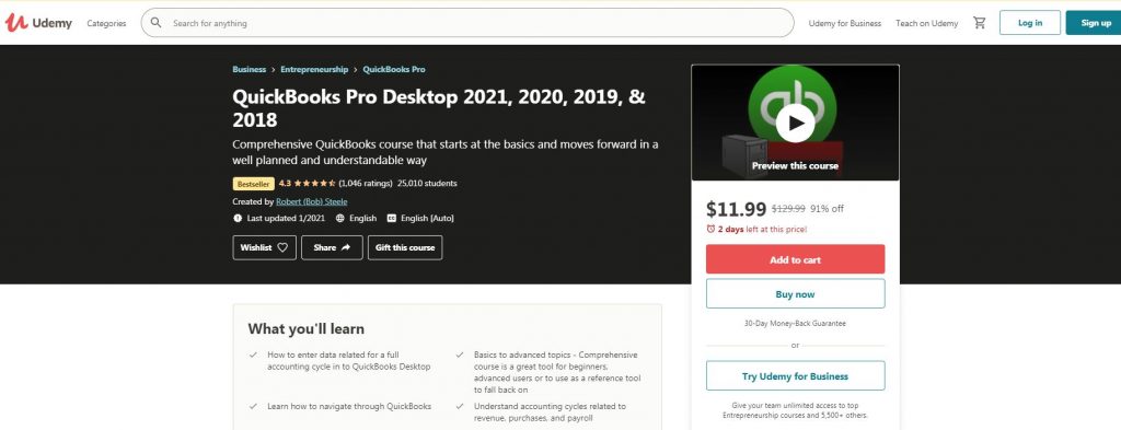 QuickBook Pro Desktop