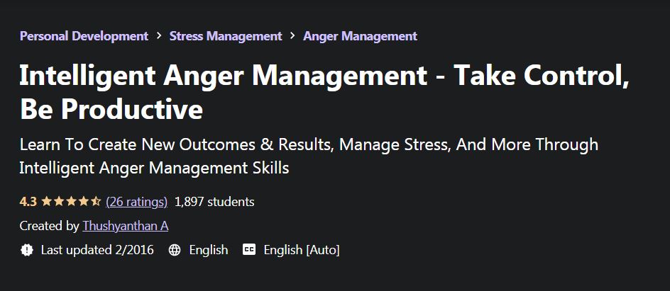 Intelligent anger management