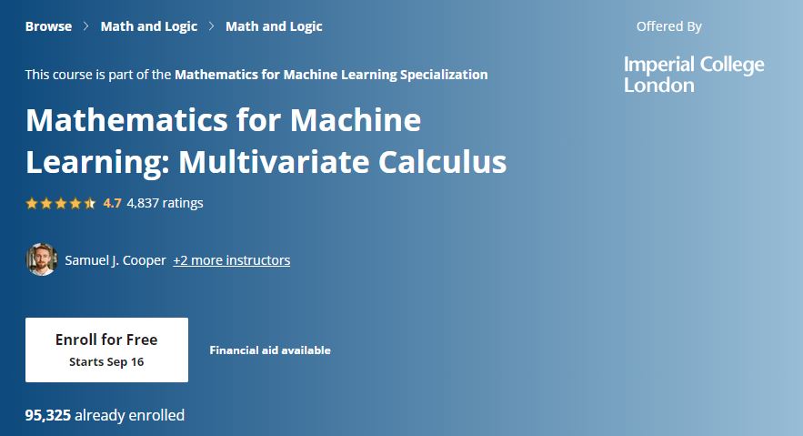 mathematics of Machine Learning