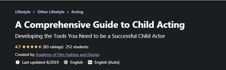 A Comprehensive guide to child acting