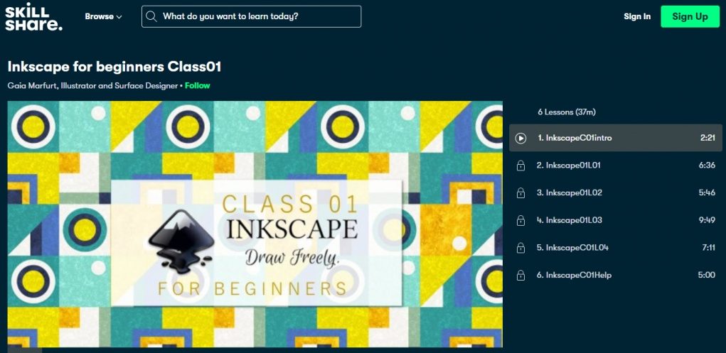 inkscape online classes