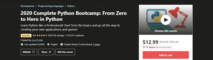 free python bootcamp online