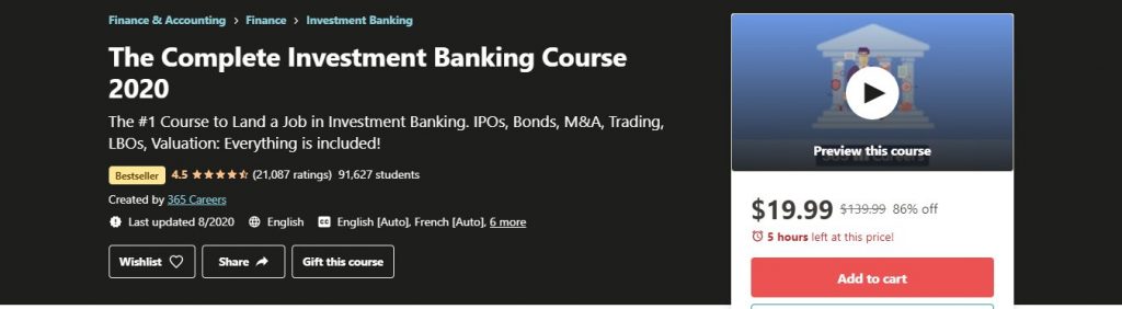 Best Investment Banking Online Courses