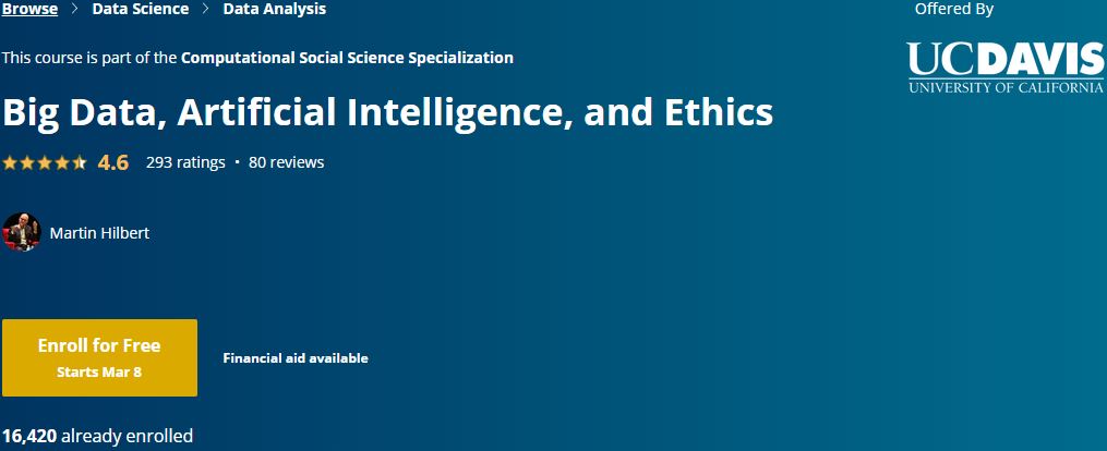 Big Data, Artificial Intelligence, and Ethics