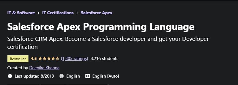 Salesforce Apex Programming Language