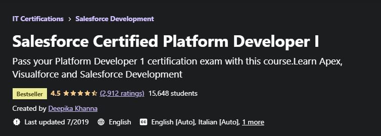 Salesforce certified Platform
