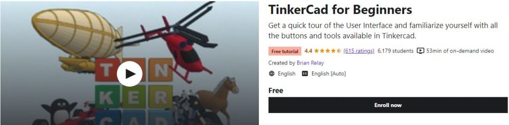 Free TinkerCad Course for Beginners