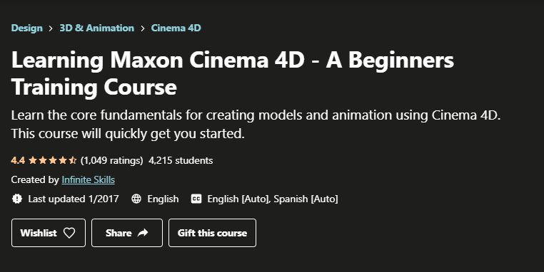 Learning Maxon Cinema 4D