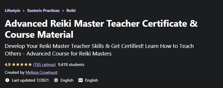 Advanced Reiki master