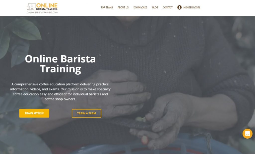 Online barista training