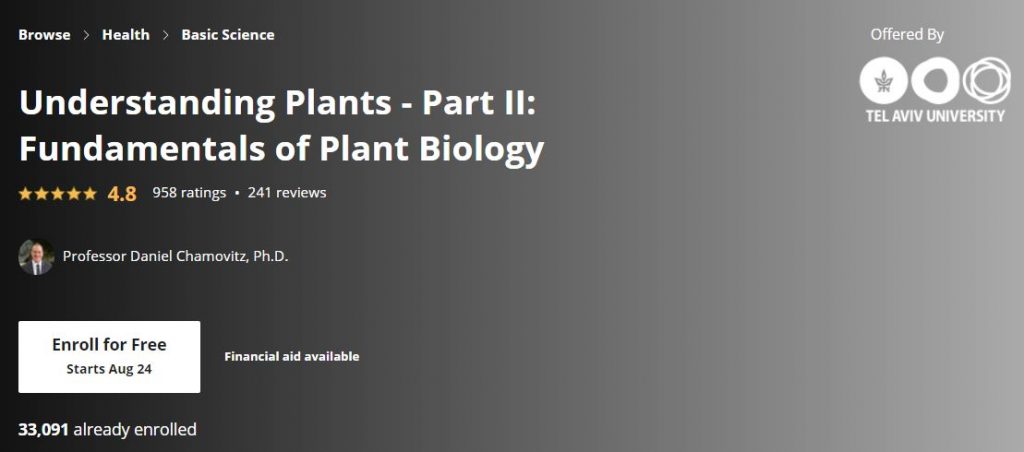 Understanding plants - parts 2