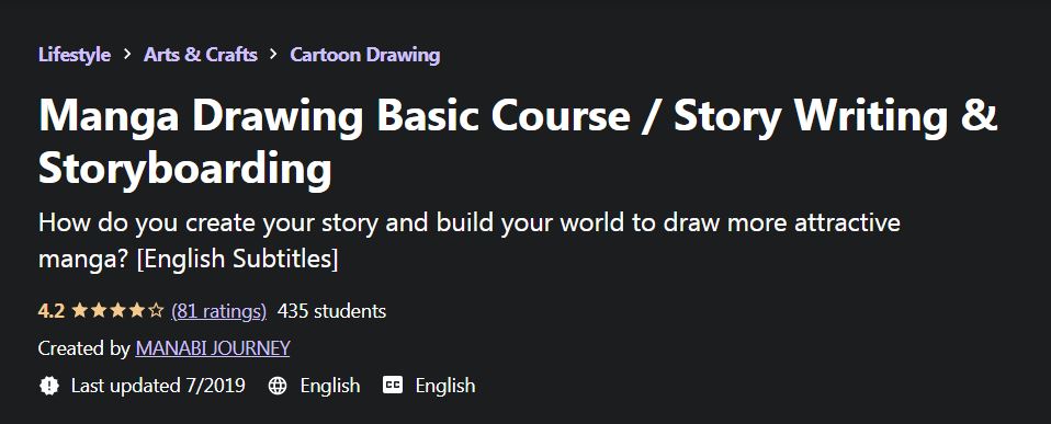 Manga drawing Basic course