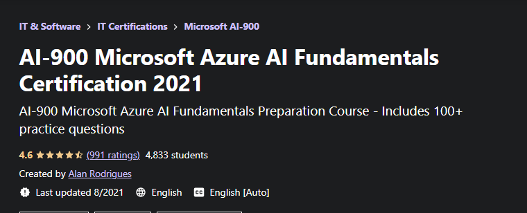 AI 900 Microsoft Azure