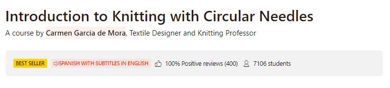 Introduction to Knitting with Circular Needles