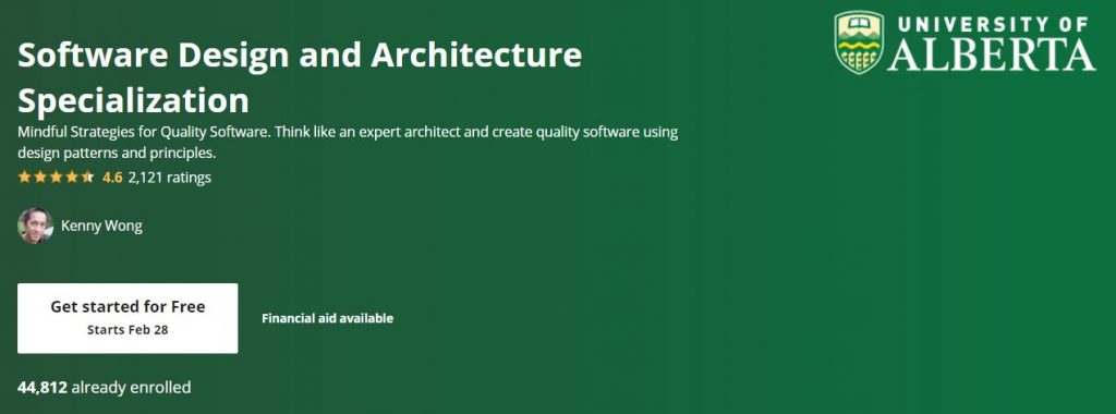 Software Design and Architecture Specialization