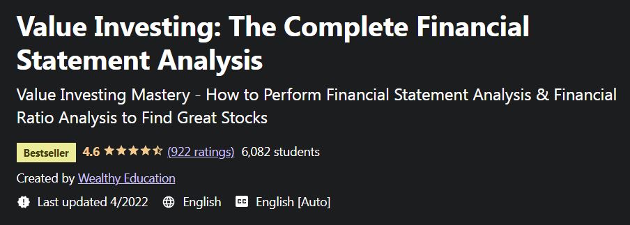 Value Investing- The Complete Financial Statement Analysis