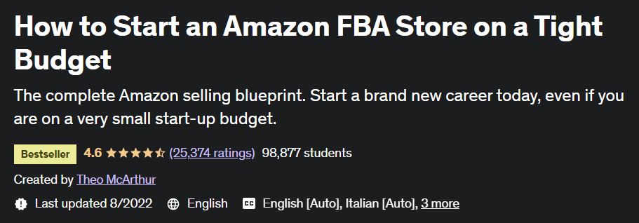 How to Start an Amazon FBA Store on a Tight Budget