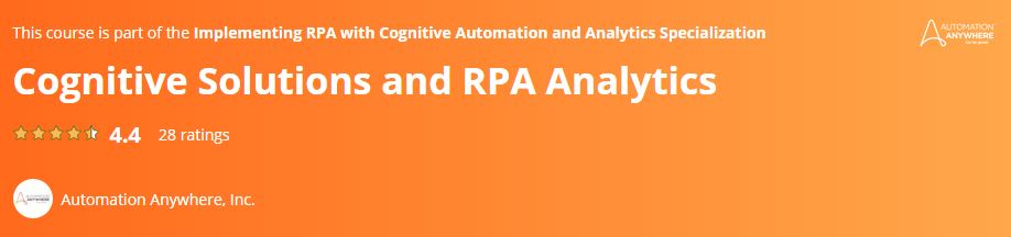 Cognitive Solutions and RPA Analytics