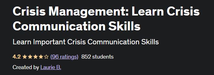 Crisis Management: Learn Crisis Communication Skills