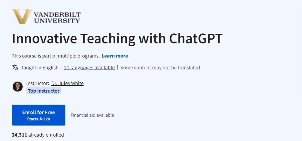 Innovative Teaching with ChatGPT