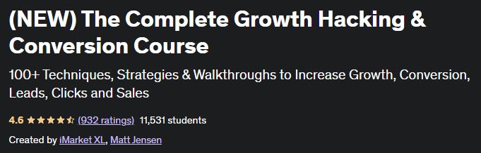 (NEW) The Complete Growth Hacking & Conversion Course