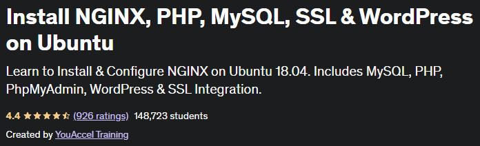 Install NGINX, PHP, MySQL, SSL & WordPress on Ubuntu