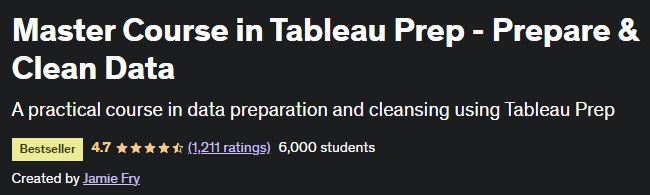 Master Course in Tableau Prep - Prepare & Clean Data