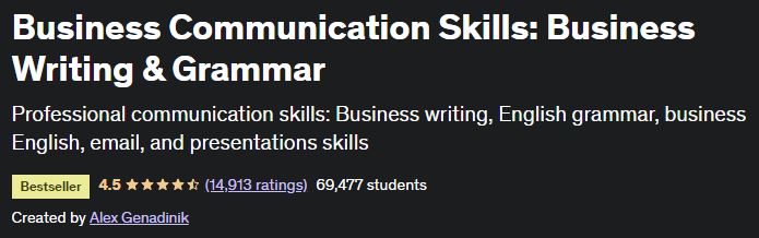 Business Communication Skills - Business Writing & Grammar