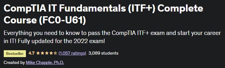 CompTIA IT Fundamentals (ITF+) Complete Course (FC0-U61)