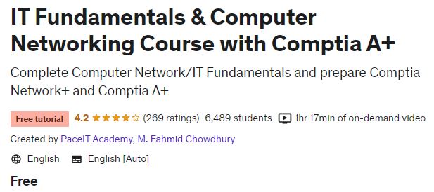 IT Fundamentals & Computer Networking Course with Comptia A+