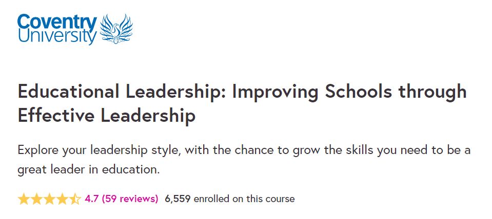 Educational Leadership Improving Schools through Effective Leadership