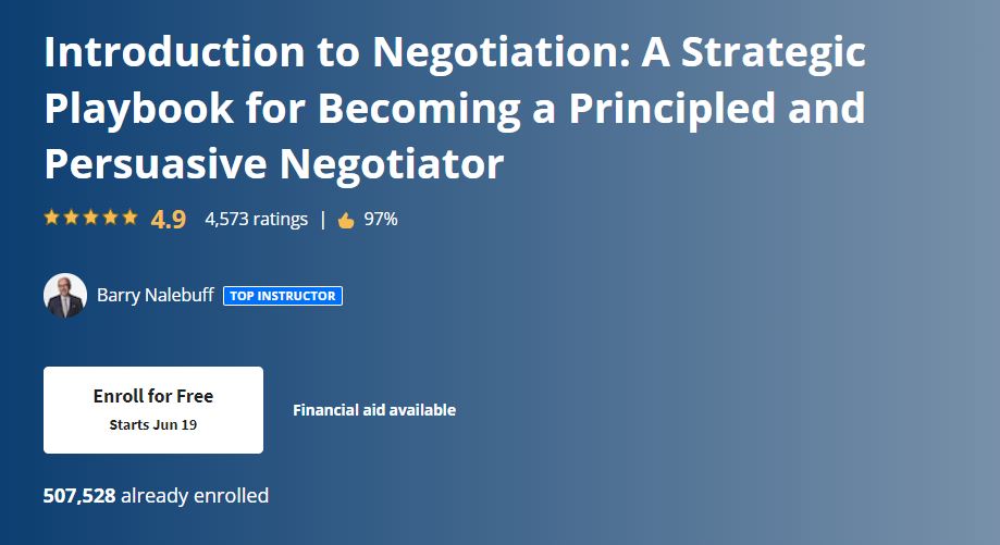 Introduction to Negotiation: A Strategic Playbook for Becoming a Principled and Persuasive Negotiator