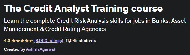 The Credit Analyst Training course