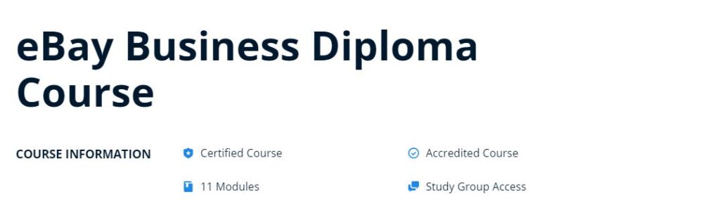 eBay Business Diploma Course