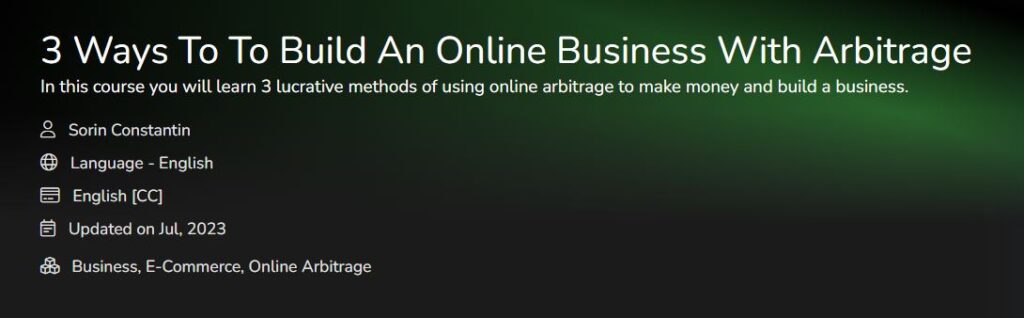 3 Ways To To Build An Online Business With Arbitrage