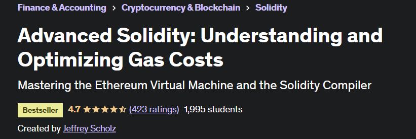 Advanced Solidity: Understanding and Optimizing Gas Costs