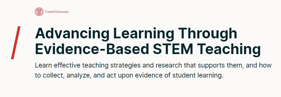 Advancing Learning Through Evidence-Based STEM Teaching