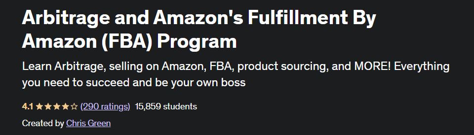 Arbitrage and Amazon's Fulfillment By Amazon (FBA) Program