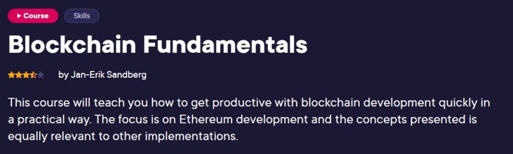 Blockchain Fundamentals