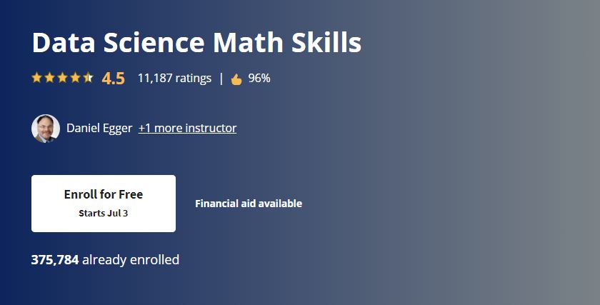 Data Science Math Skills