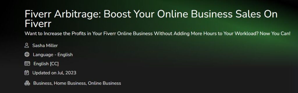 Fiverr Arbitrage: Boost Your Online Business Sales On Fiverr