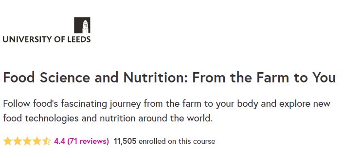 Food Science and Nutrition: From the Farm to You