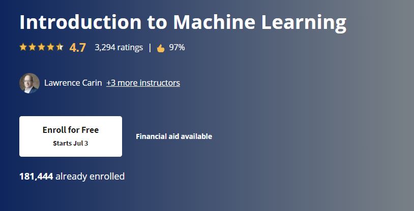 Introduction to Machine Learning