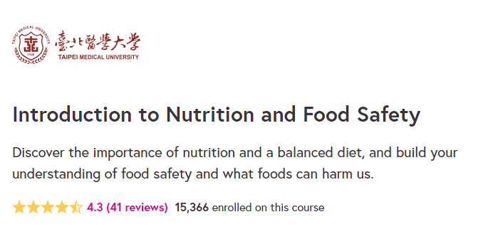 Introduction to Nutrition and Food Safety