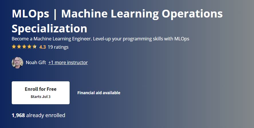 MLOps | Machine Learning Operations Specialization