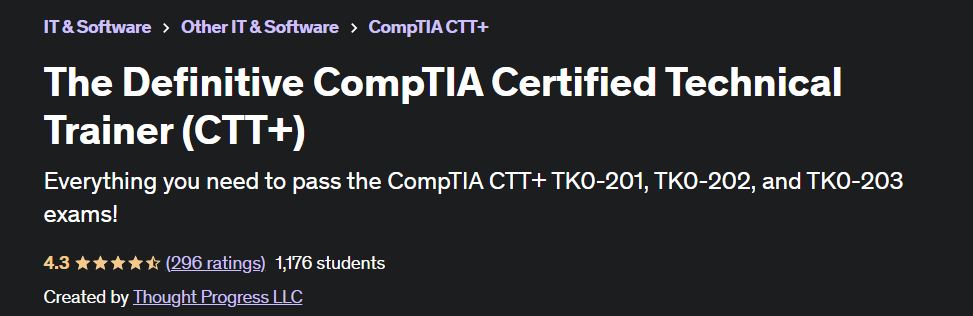 The Definitive CompTIA Certified Technical Trainer (CTT+)